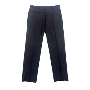 Incotex 36x32 Black Pattern B Dress Pants Trousers‎ Wool All Season Classic Fit